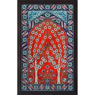 Armada Çini 60X100 Cm Ed 623 Kırmızılı Hayatağacı Çini Pano