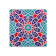 Armada Çini Ac 28 20x20 cm Geometrik Desenli İznik Kırmızı Çini Karo