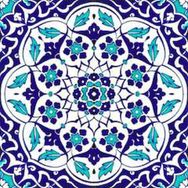 Armada Çini Ac 92 20x20 cm Osmanlı Mavi Beyaz Kütahya Çini Karo