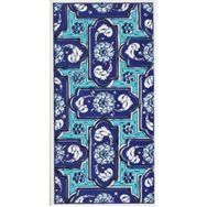 Armada Çini ED 220 10x20 cm Mavi Geometrik Eldekoru Çini Karo