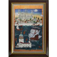 Armada Çini ED683 İstanbul Sahnesi 80x140 cm Çini Pano