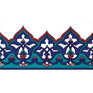 Armada Çini KS-13 Osmanlı Desenli 10x20 cm Seramik Çini Bordür