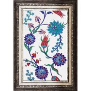Armada Çini SP 405 25x40 cm Desenli İznik Lale Karanfil 2 Çini Karo