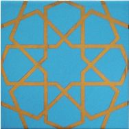 Armada Çini SP 89 20x20 cm Turkuaz Metalik Kütahya Çini Karo