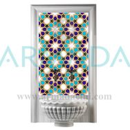 Armada Çini SP 99 20x20 cm Geometrik Tunus Desenli Kütahya Çinisi