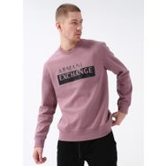Armani Exchange 6LZMBE 1316 Bisiklet Yaka Lila Erkek Sweatshirt