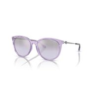 Armani Exchange AEX 4140S 82367P 55 Oval Lila Kemik Unisex Güneş Gözlüğü
