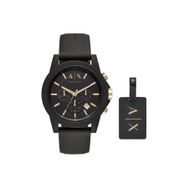 Armani Exchange AX7105 Erkek Set Kol Saati ve Valiz Etiketi
