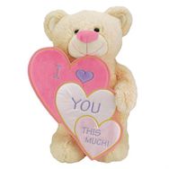 Armerya 8699965201809 520180 40 cm I Love İç İçe Kalpli Ayakta Ayı Peluş