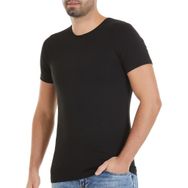 Armin Loretta 6 Adet Fanila Siyah 476 Yıldız Erkek Bambu Kısa Kollu T-Shirt