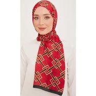 Armine 10006-05 Kırmızı Karma Desen Trend Şal