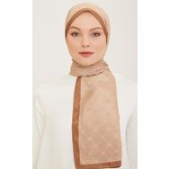 Armine 2-129 Trend Monogram Sütlü Kahve Şal