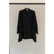 Armine 25YT404 Trend Taşlı Siyah Tunik