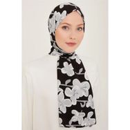 Armine 6348-02 Siyah Gri Şal