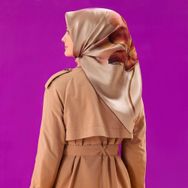 Armine 8737-07 Twill Nostalji İpek Eşarp