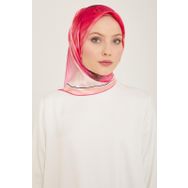 Armine 9100-33 Şeker Pembe Çiçek Desen Sura İpek Eşarp