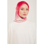 Armine 9100-33 Şeker Pembe Çiçek Desen Tivil İpek Eşarp