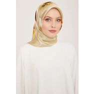 Armine 9105-50 Soft Yeşil Çiçek Desen Sura İpek Eşarp