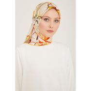 Armine 9110-31 Taş Çiçek Desen Sura İpek Eşarp