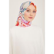 Armine 9110-33 Şeker Pembe Çiçek Desen Tivil İpek Eşarp