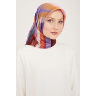 Armine 9131-01 Lila Fırça Desen Tivil İpek Eşarp