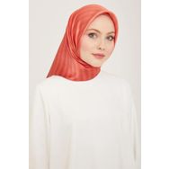 Armine 9150-04 Nar Çiçeği Çizgili Degrade Desen Tivil İpek Eşarp