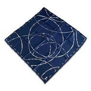 Armine 9176-02 Lacivert Geometrik Desen Sura İpek Eşarp