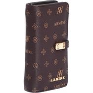 Armine C02 Kahve Baskılı Bayan Cüzdan