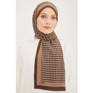 Armine F4714 Vizon Kahverengi Petek Modal Kadın Şal