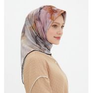 Armine Sport Twill Nostalji Desen Gülkurusu Füme Eşarp