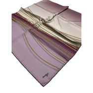 Armine Sport twill (tivil) Nostalji Zincir Desen Eşarp Pembe Krem Gold Eşarp