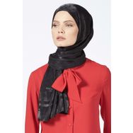 Armine Trend Monogram Siyah Kadın Şal