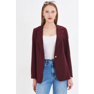 Armonika ARM-23Y001047 Kadın Bordo Tek Düğmeli Ceket