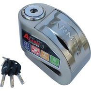 Armor 606 MVA Paslanmaz Çelik Alarmlı 6 mm Gri Disk Kilidi