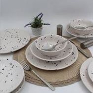 Arna Porselen Point 16 Parça 4 Kişilik Kobalt Yemek Takımı