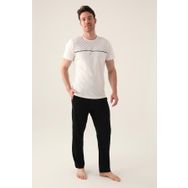 Arnetta 3010 Siyah Kısa Kol Erkek Pijama Takımı