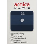 Arnica EG52240 Perfect Bluetooth Baskül - Siyah - Beyaz