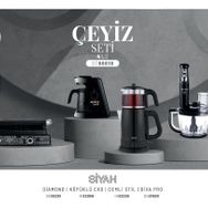 Arnica ST90010 Siyah 4'lü Çeyiz Seti