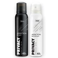 Aromel Privacy 150 ml Erkek Deodorant + Privacy 150 ml Kadın Deodorant Set