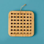 Arow Açık Kahverengi 17 cm Bambu Kare Nihale
