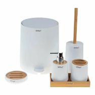 Arow Alessia 6 Parça Beyaz Akrilik Banyo Takımı