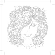 Art 40x40 cm Mandala Kız Tuval
