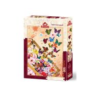 Art Bahar Esintisi Kelebekler ve Çiçekler 500 Parça Puzzle