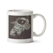 Art Hediye 01 Astronauta Astronot Iki Tarafı Baskılı Kupa Bardak