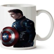 Art Hediye 01 Captain America 2 İki Tarafı Baskılı Kupa Bardak