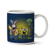 Art Hediye 01 Equatic Hunters Sponge Bob Square Pants Supernatural Patrick Squidward Iki Tarafı Baskılı Kupa Bardak