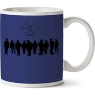 Art Hediye 01 Exo Exodus Silhouette Iki Tarafı Baskılı Kupa Bardak
