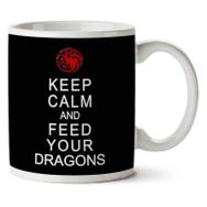 Art Hediye 01 Feed Dragons Game Of Thrones Iki Tarafı Baskılı Kupa Bardak