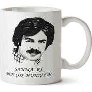 Art Hediye 01 Ferdi Tayfur Sanma Ki Ben Çok Mutluyum Iki Tarafı Baskılı Kupa Bardak