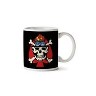 Art Hediye 01 Fire Fist Aces Jolly Roger One Piece Iki Tarafı Baskılı Kupa Bardak